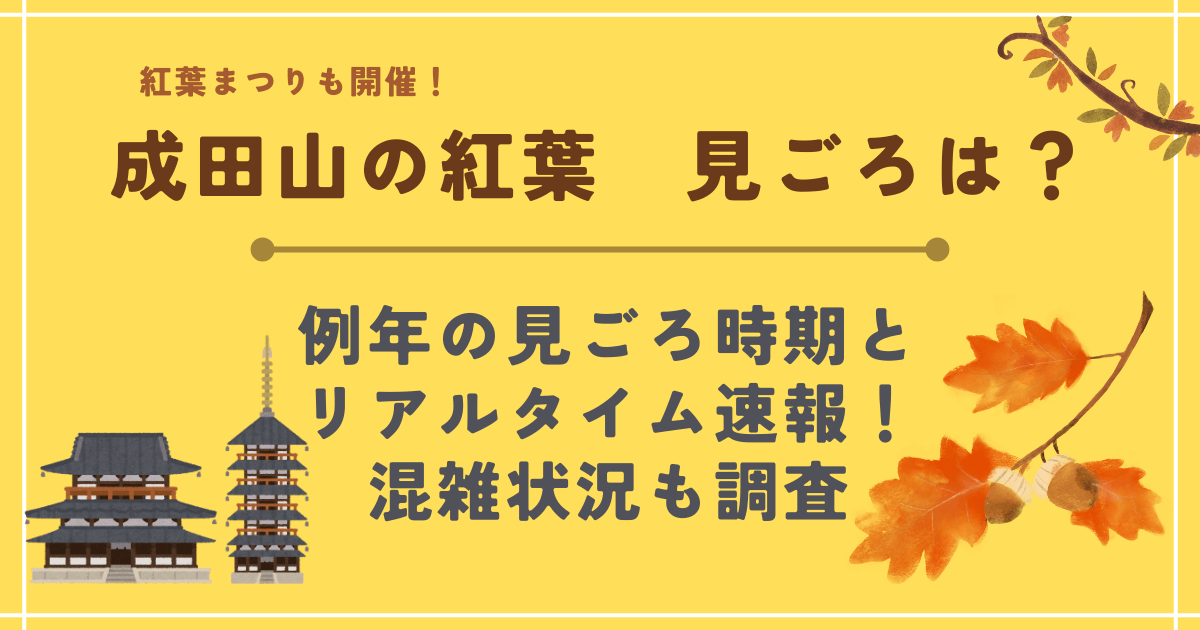 成田山紅葉　見ごろ　ライブカメラ　リアルタイム　現在の状況　混雑状況